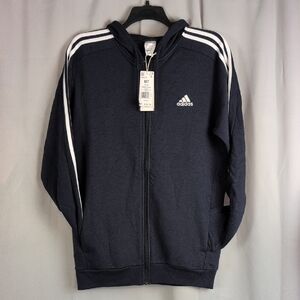 Adidas Navy Blue Zip Up Sweater